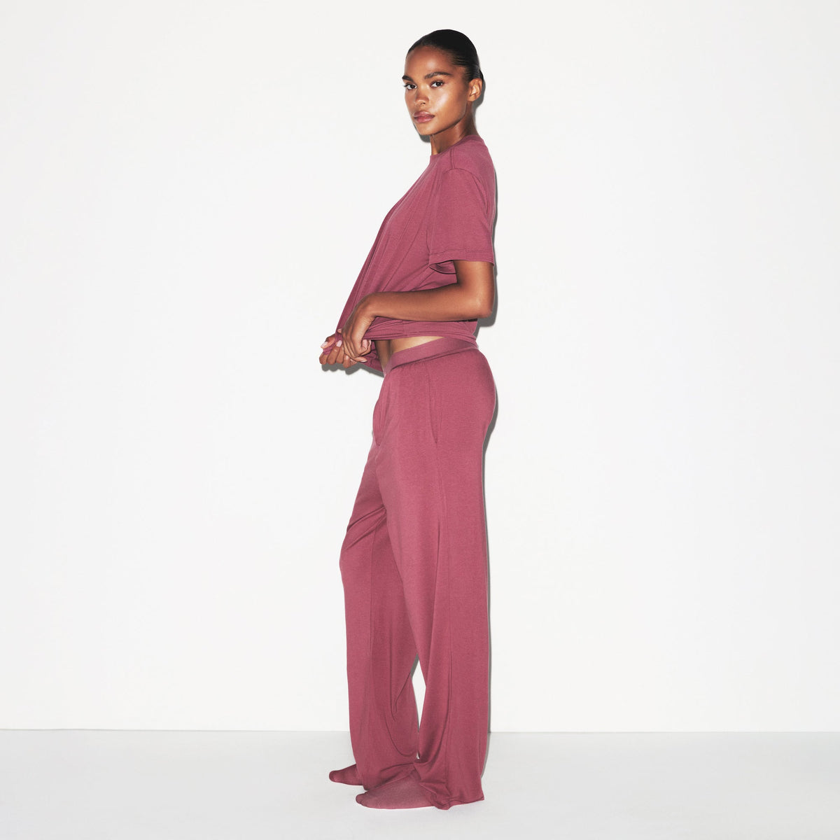 BOYFRIEND LOOSE PANT | BEET