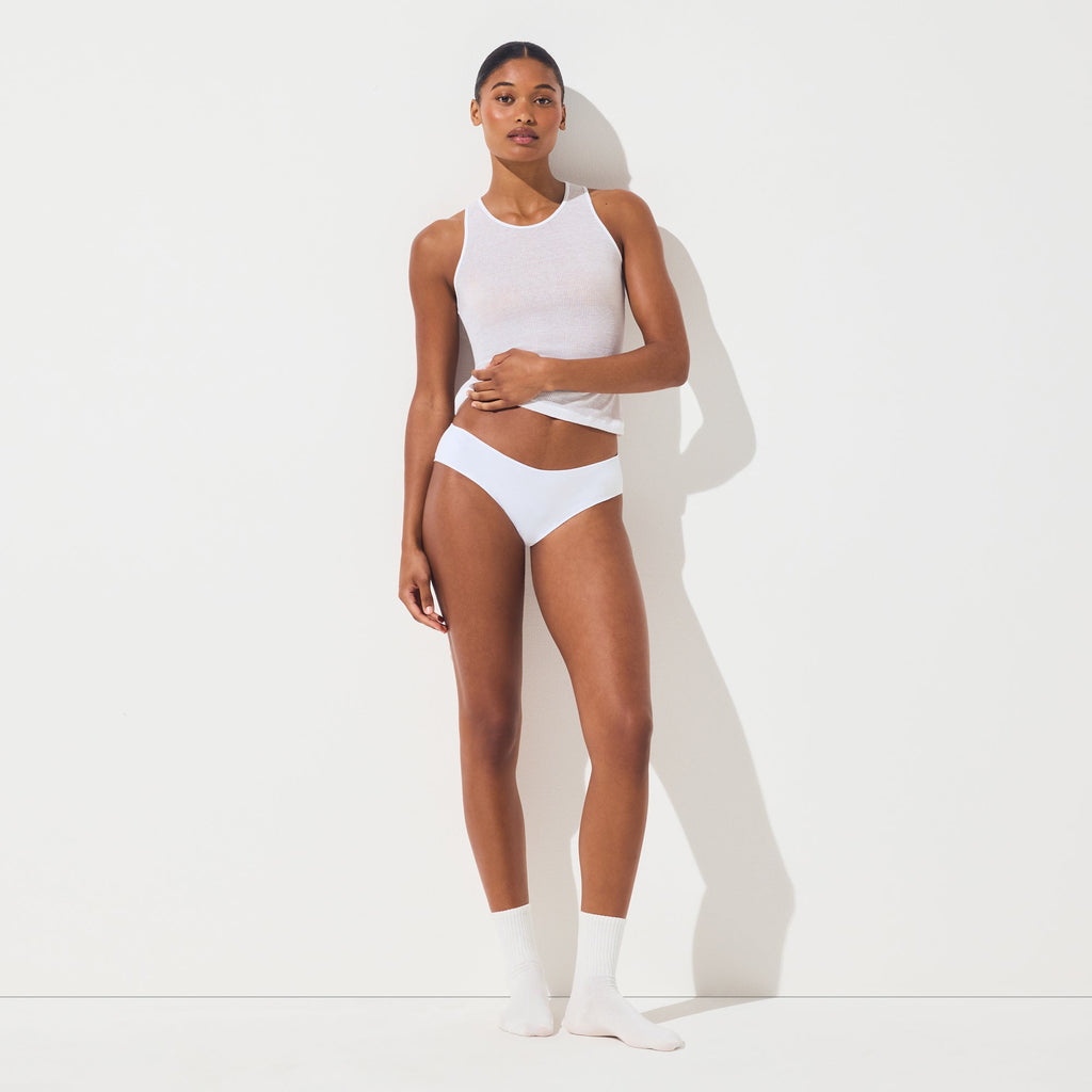 LIGHTWEIGHT COTTON HIPSTER | SNOW