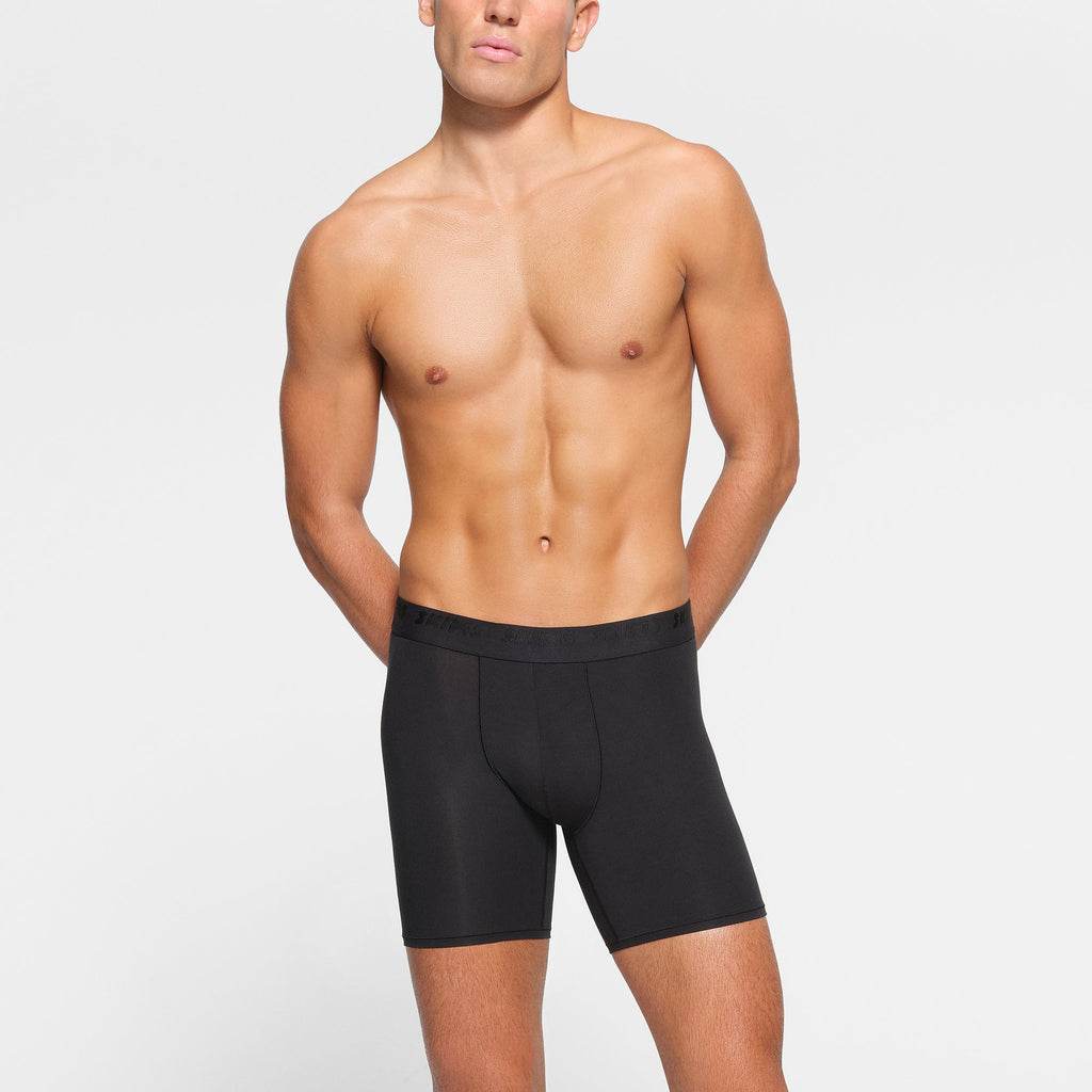 SKIMS STRETCH MENS 5" BOXER BRIEF | OBSIDIAN