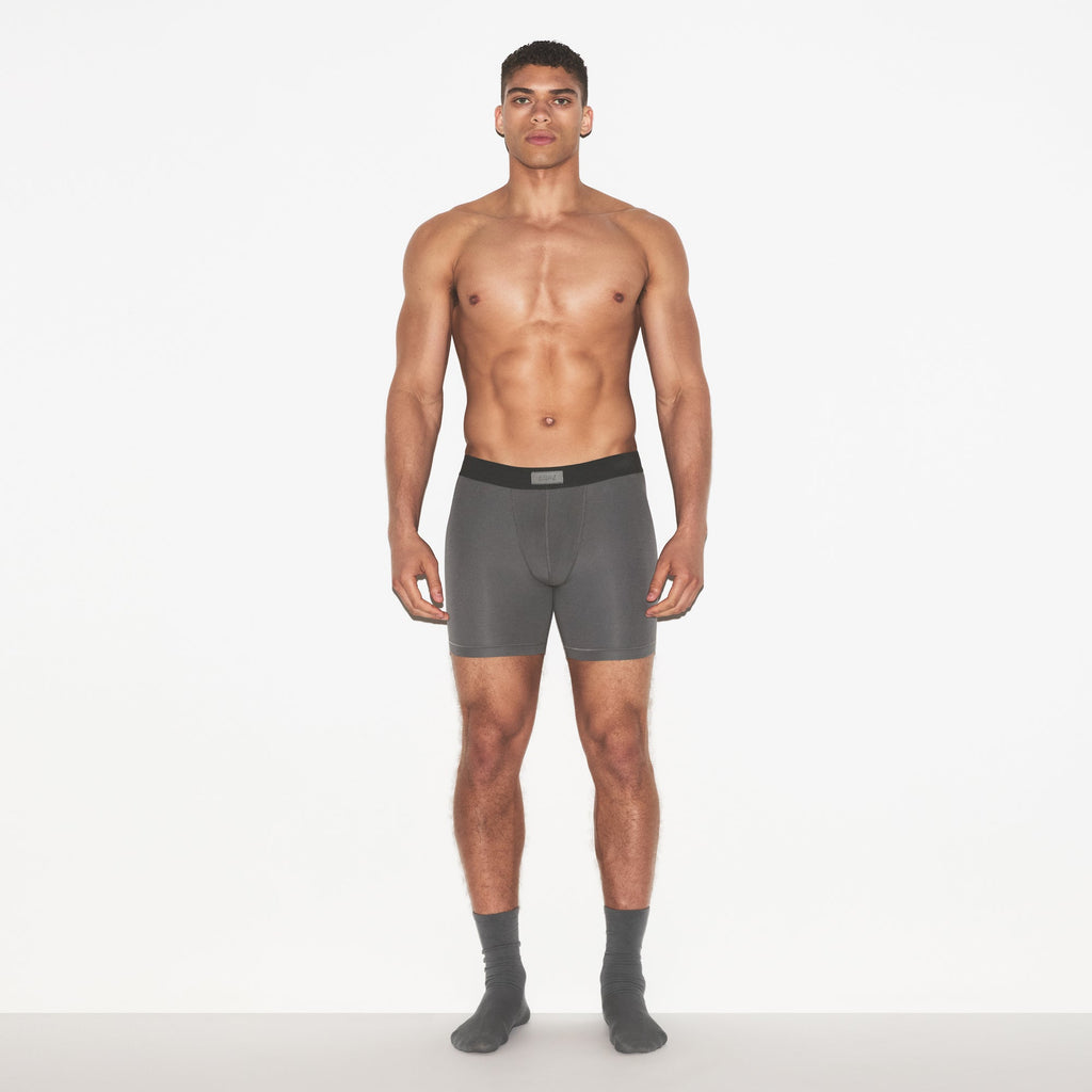 SKIMS COTTON MENS 5" BOXER BRIEF 3-PACK | RUSSET MULTI
