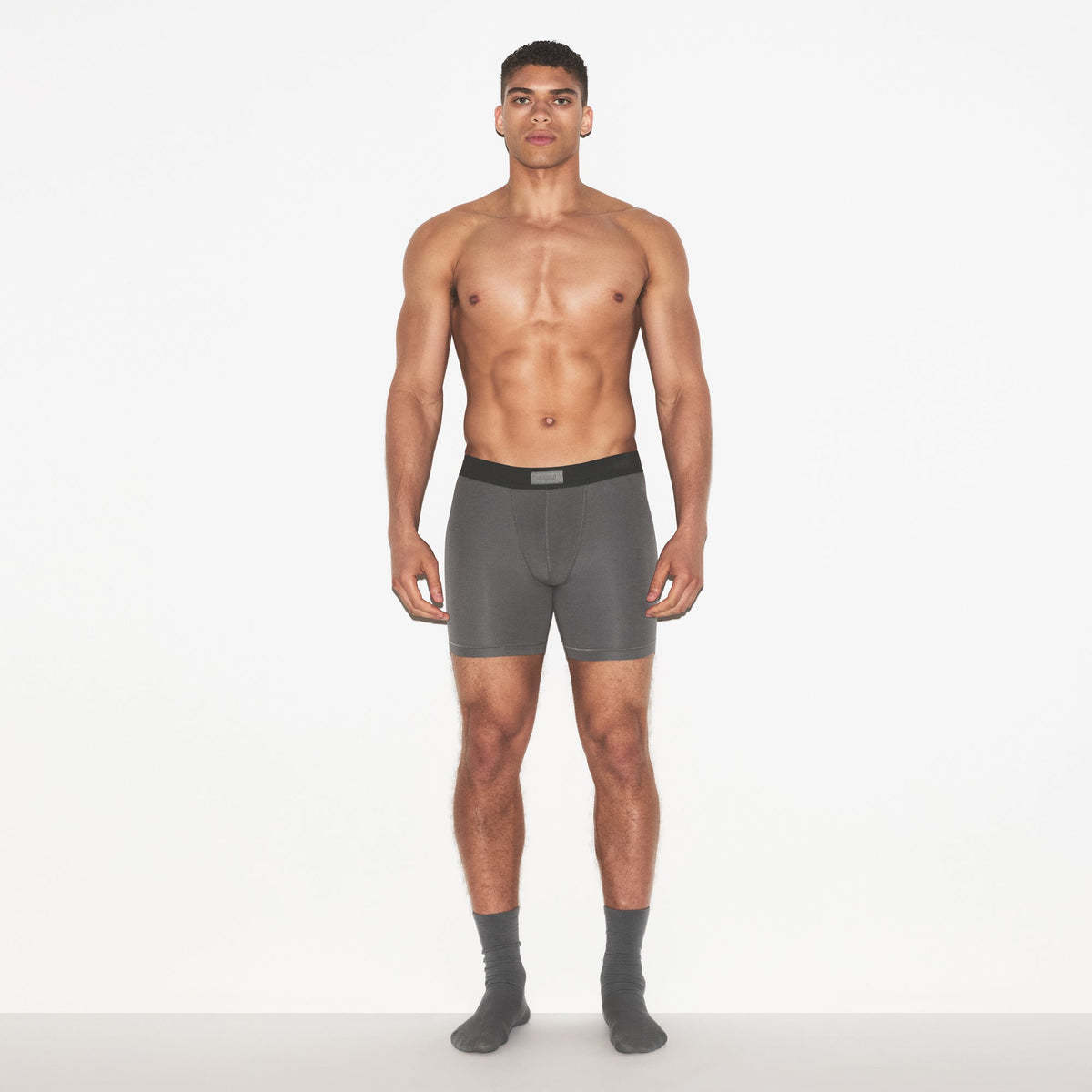 SKIMS COTTON MENS 5" BOXER BRIEF 3-PACK | RUSSET MULTI