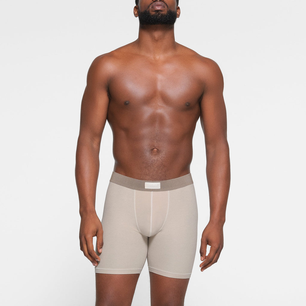 SKIMS COTTON MENS 5" BOXER BRIEF 3-PACK | STONE MULTI