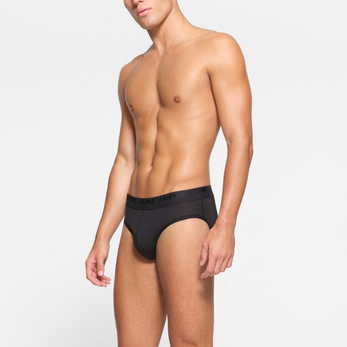 SKIMS STRETCH MENS BRIEF | OBSIDIAN