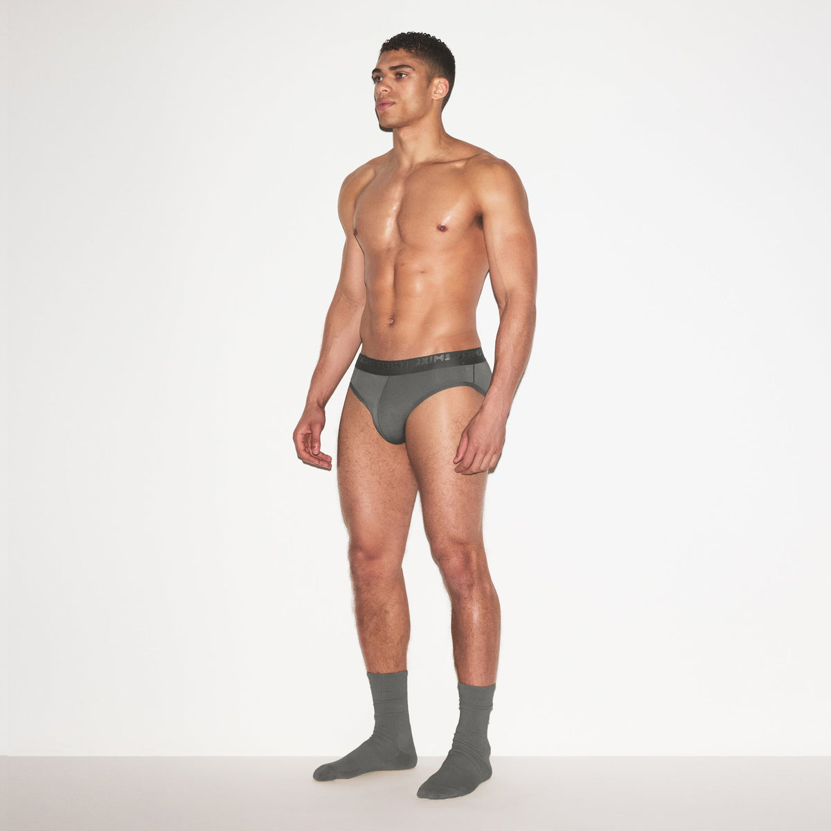 SKIMS STRETCH MENS BRIEF 3-PACK | GUNMETAL MULTI