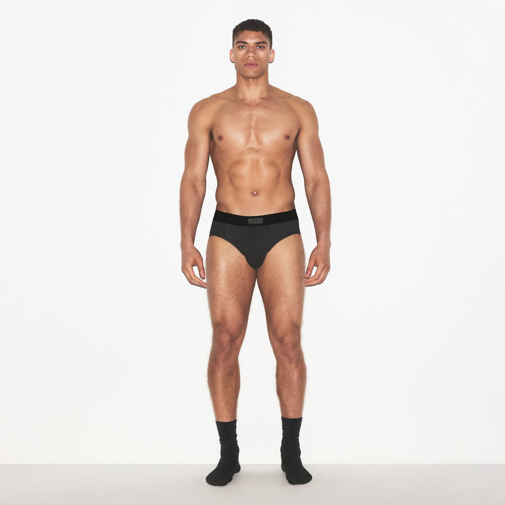SKIMS COTTON MENS BRIEF 3-PACK | HEATHER MULTI