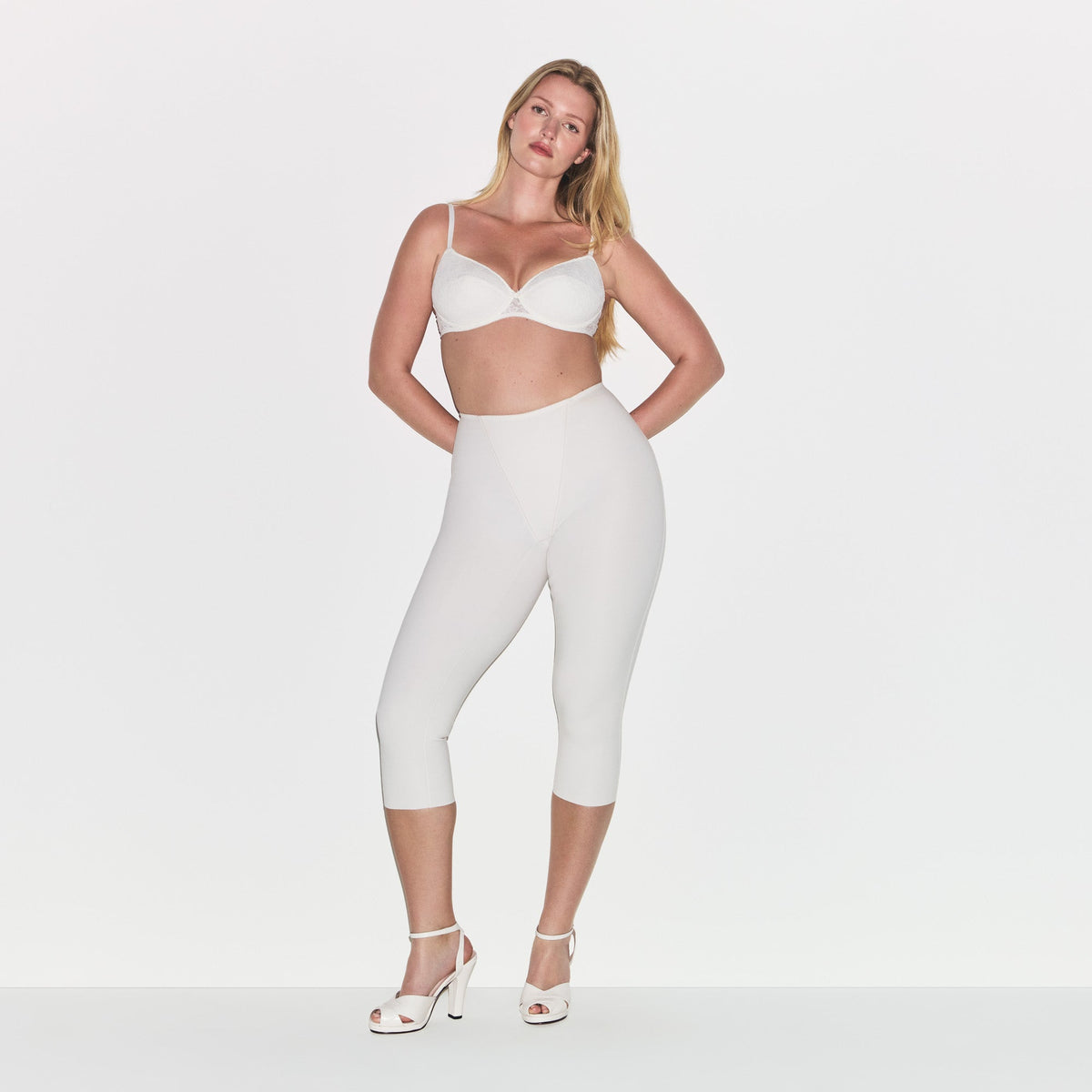 COTTON SHAPEWEAR CAPRI | MARBLE