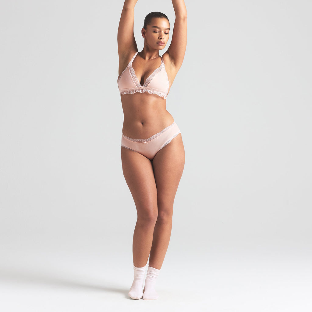 COTTON JERSEY LACE BRIEF | PRIMROSE