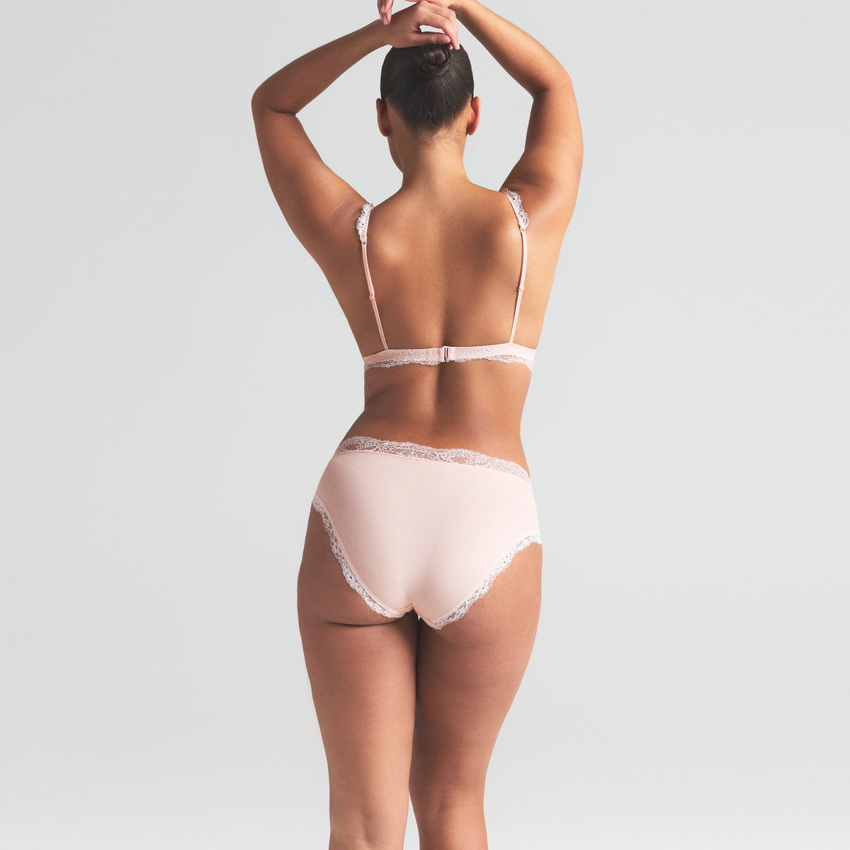 COTTON JERSEY LACE BRIEF | PRIMROSE