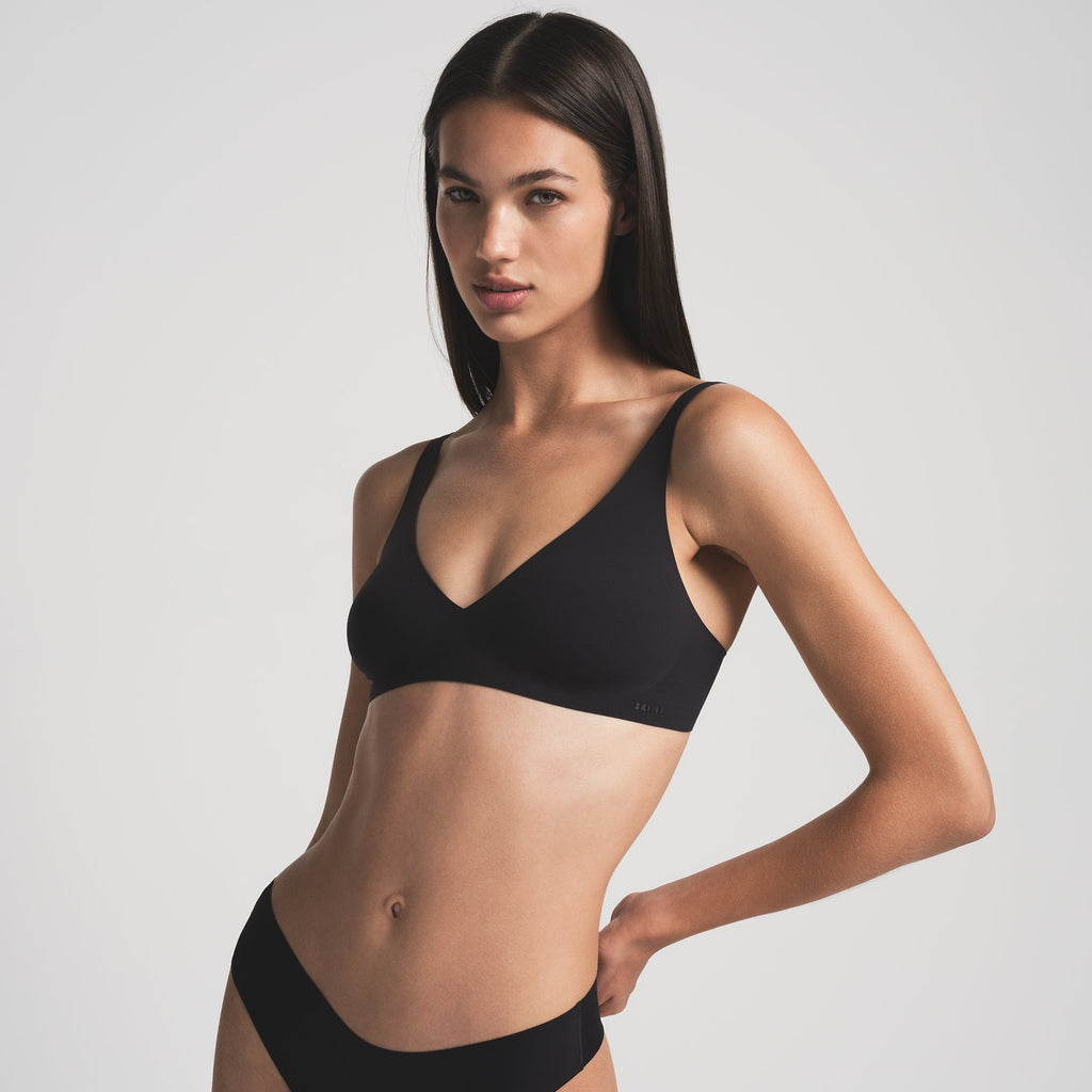 NAKED PLUNGE BRALETTE | ONYX