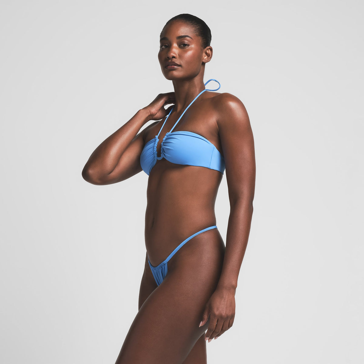 SIGNATURE SWIM HALTER BIKINI TOP | TIDE