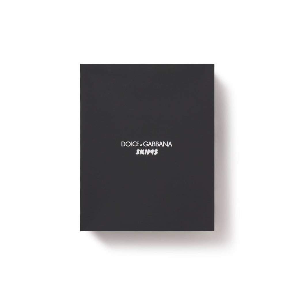 DOLCE&GABBANA X SKIMS COTTON JERSEY BOXER | SNOW