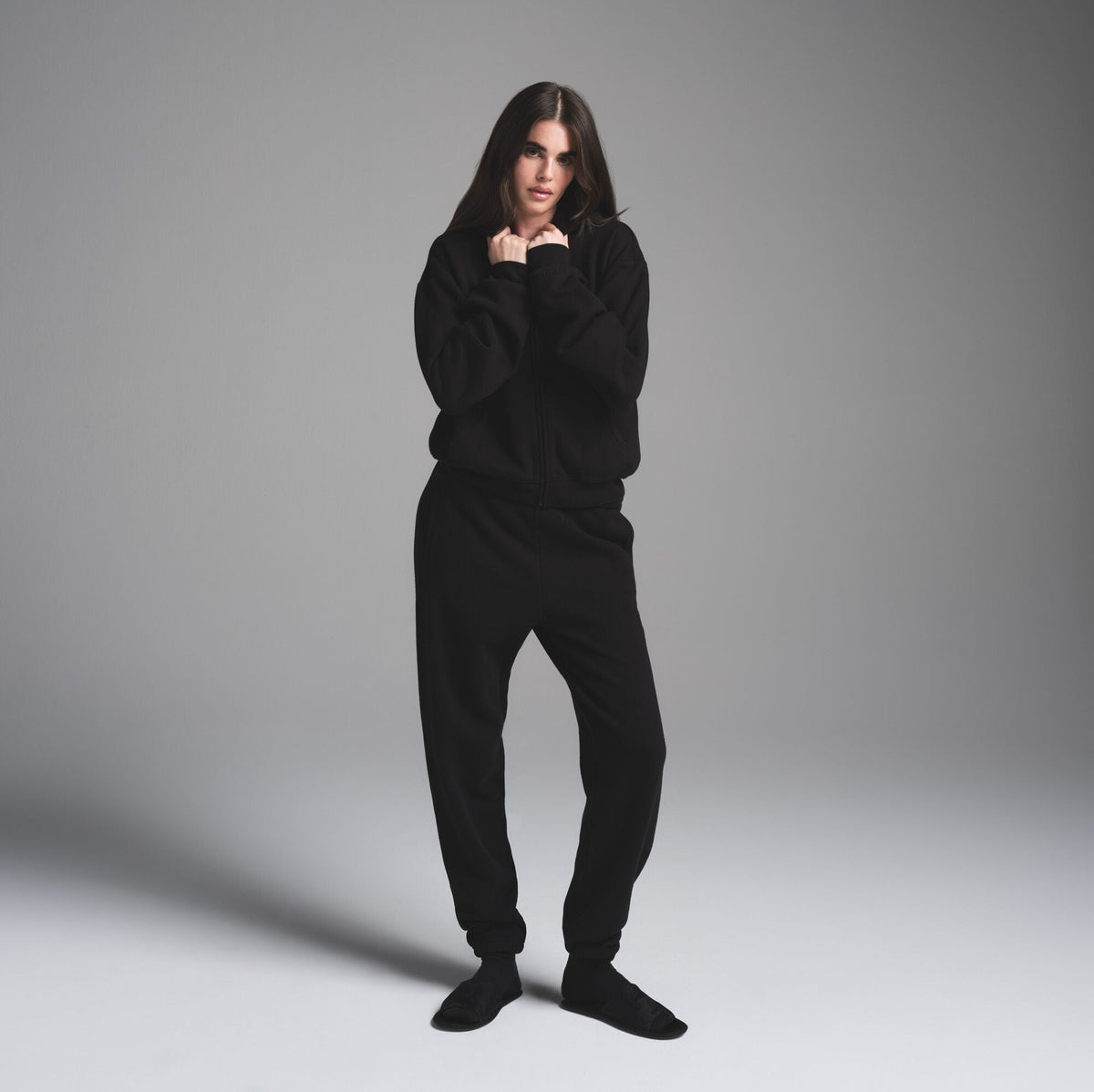 COTTON FLEECE CLASSIC JOGGER | ONYX