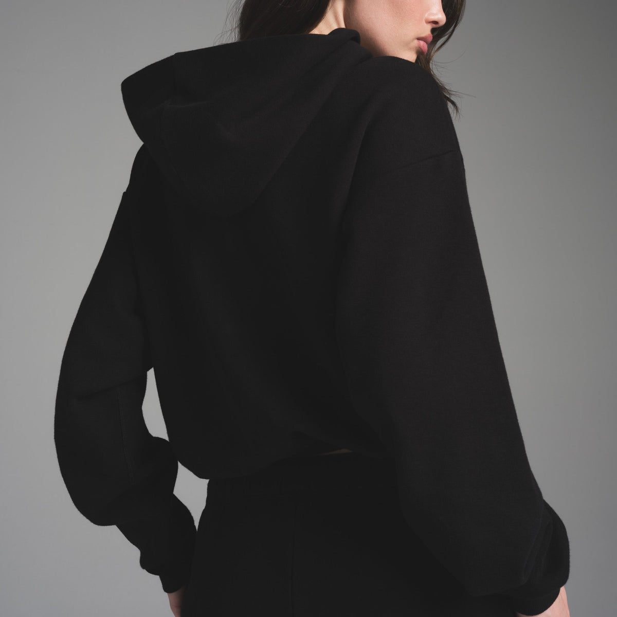 COTTON FLEECE CLASSIC HOODIE | ONYX