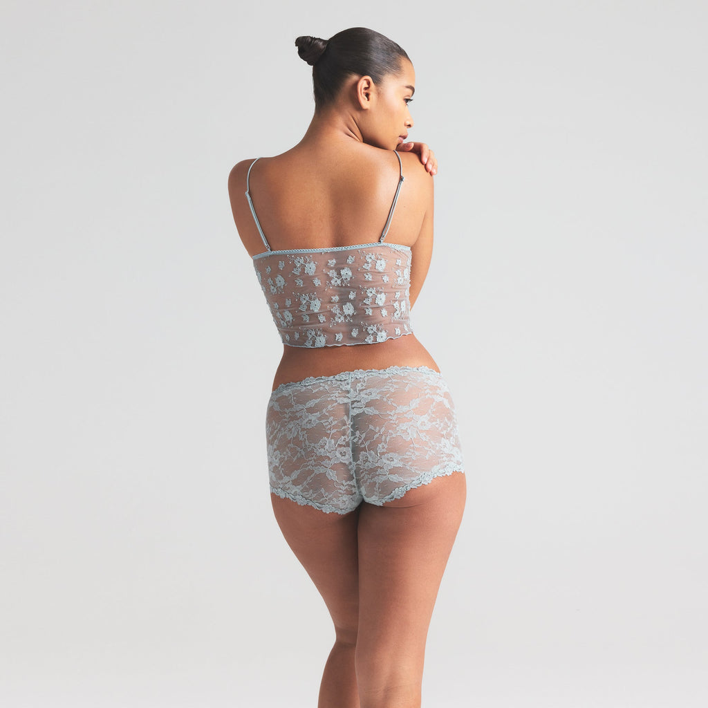 STRETCH LACE BOY SHORT | MERCURY