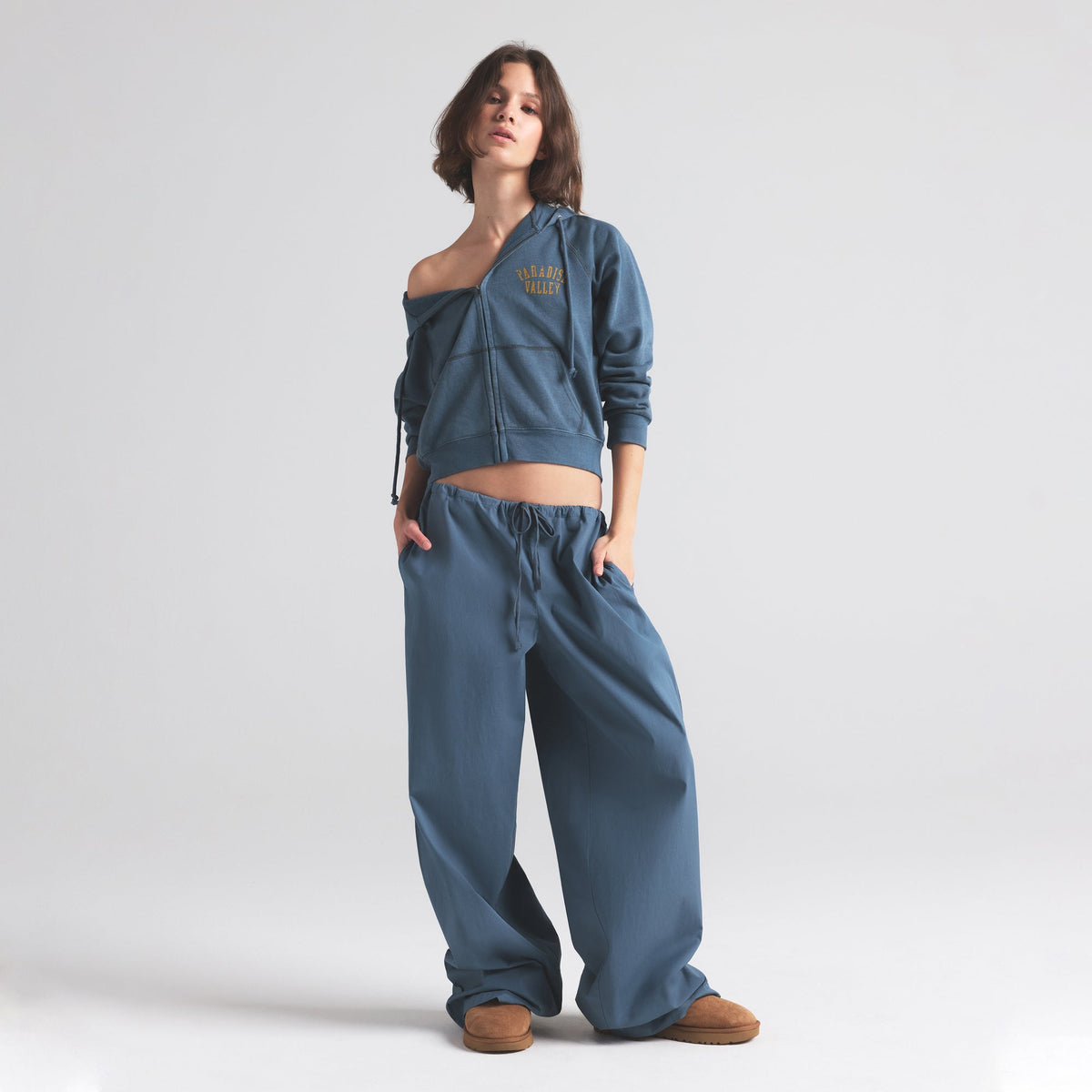 COTTON POPLIN STRAIGHT LEG PANT | HARBOR