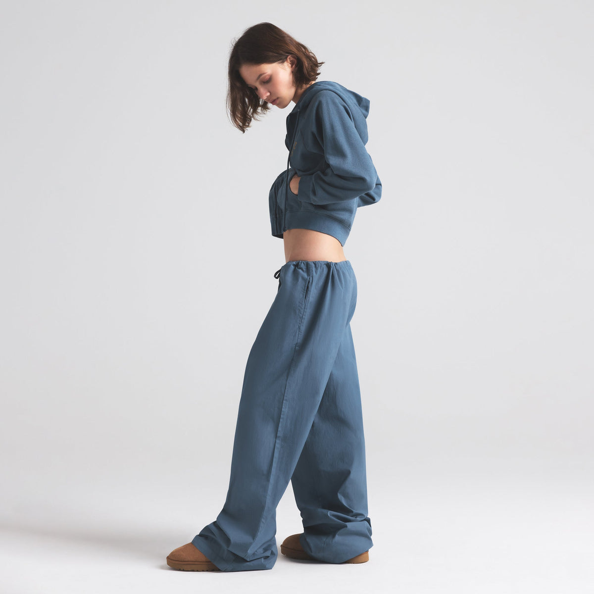 COTTON POPLIN STRAIGHT LEG PANT | HARBOR