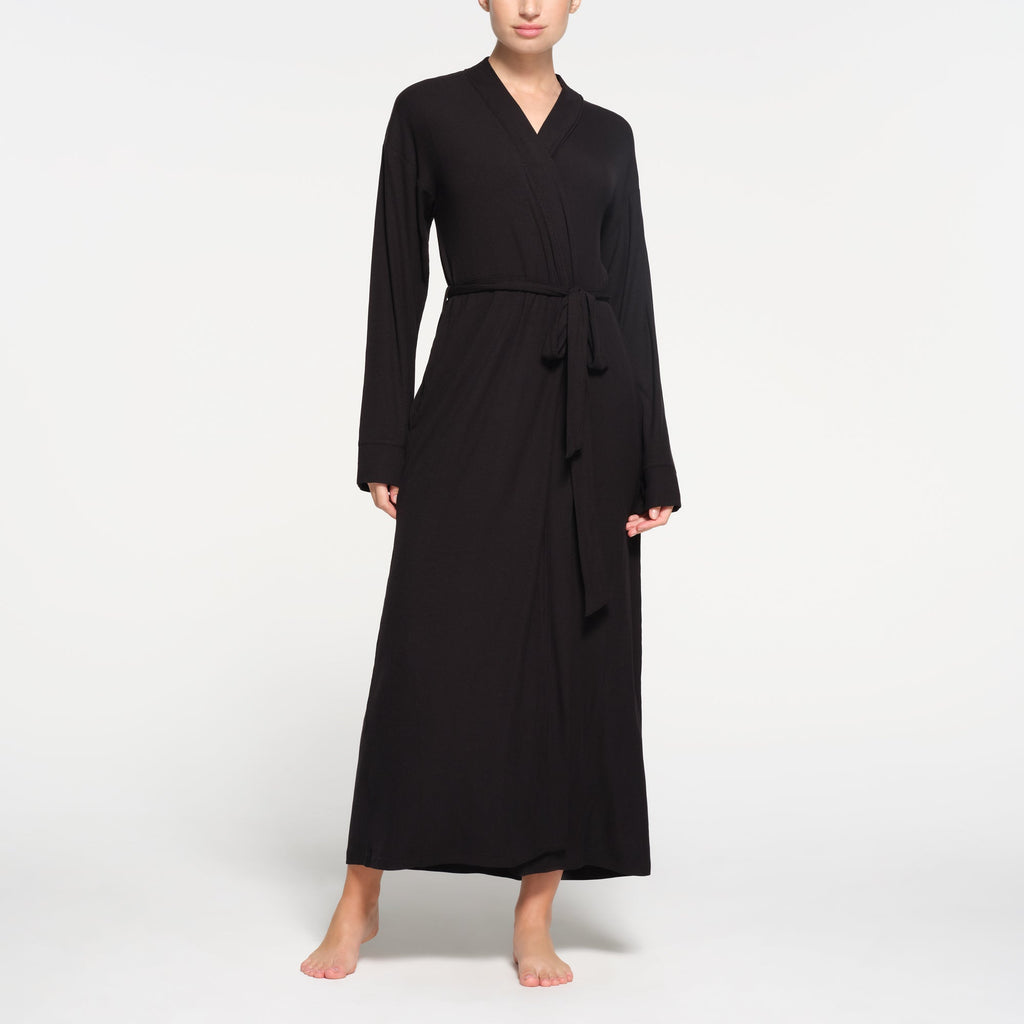 SOFT LOUNGE LONG ROBE | ONYX