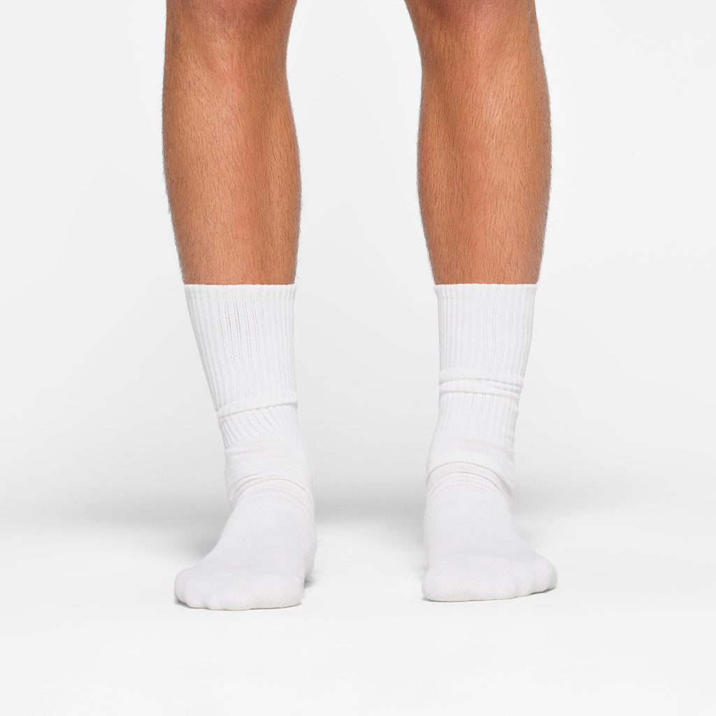 MENS TUBE CREW SOCK 3-PACK | CHALK