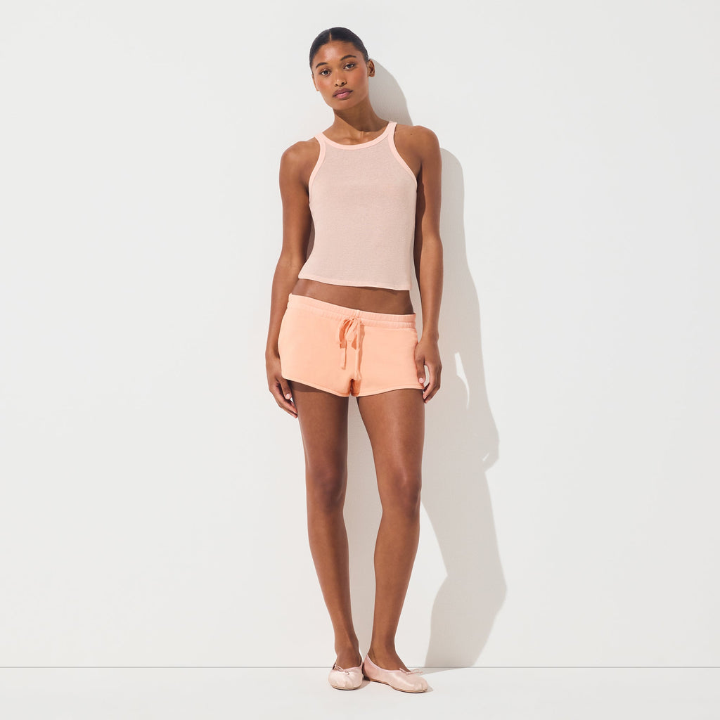 FRENCH TERRY SHORT SHORT | CANTALOUPE