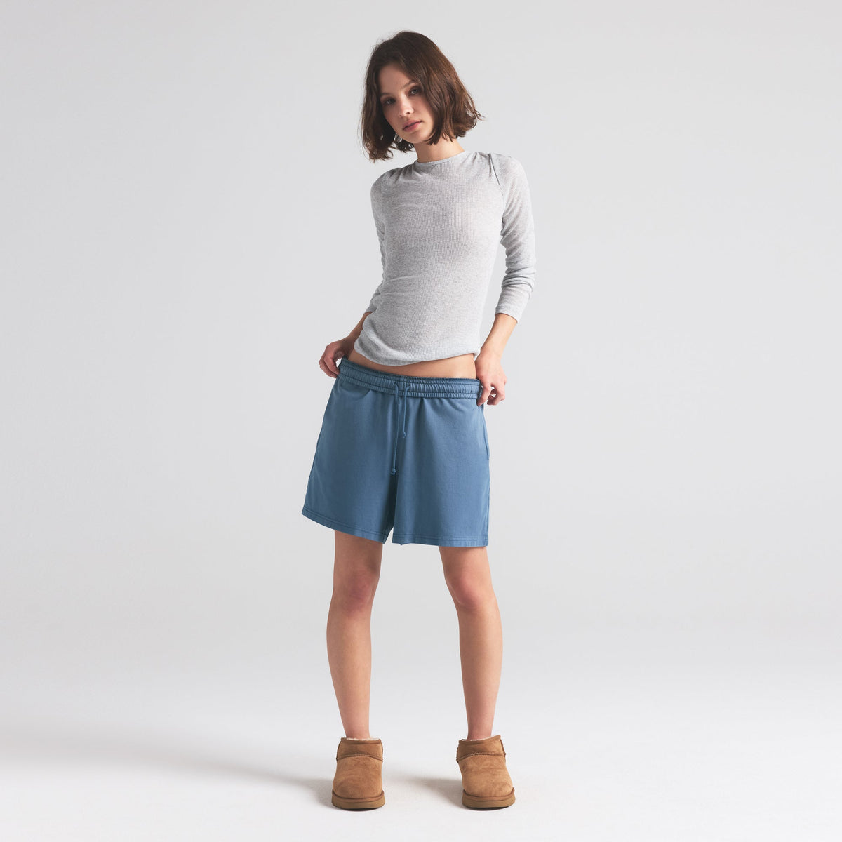 OUTDOOR HEAVY JERSEY LONG SHORT | HARBOR