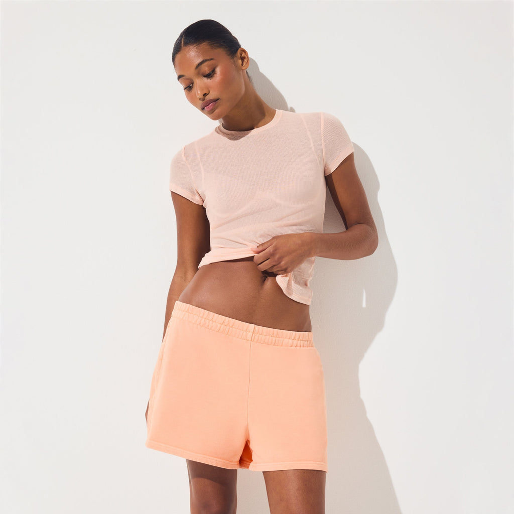 FRENCH TERRY CLASSIC SHORT | CANTALOUPE