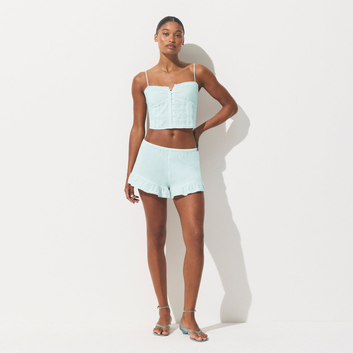 COTTON VOILE SHORT | FROST