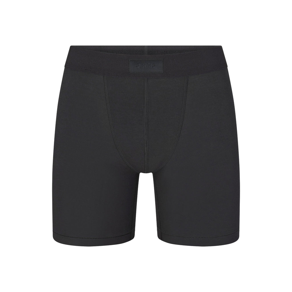 SKIMS COTTON MENS 5" BOXER BRIEF | ONYX