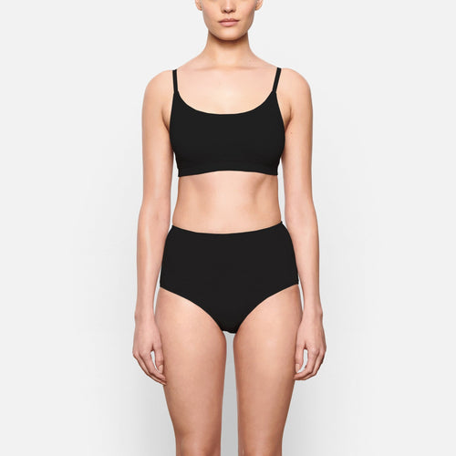 COTTON JERSEY SCOOP BRALETTE | SOOT