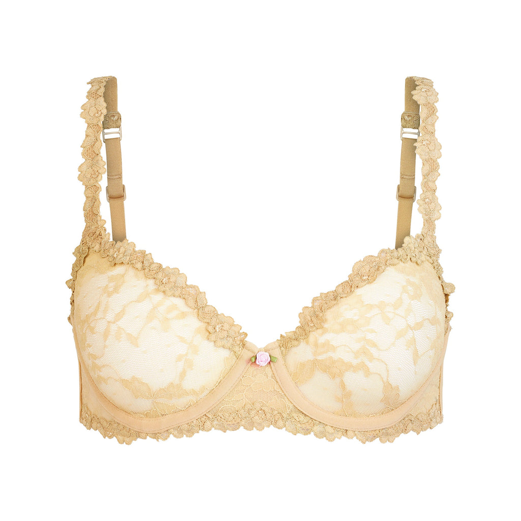 STRETCH LACE UNLINED DEMI BRA | DELTA