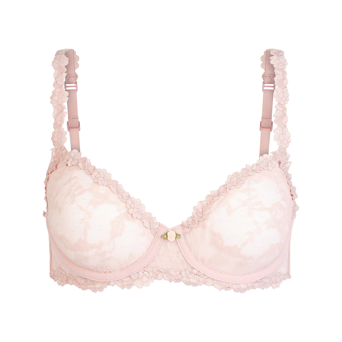 STRETCH LACE UNLINED DEMI BRA | MORGANITE