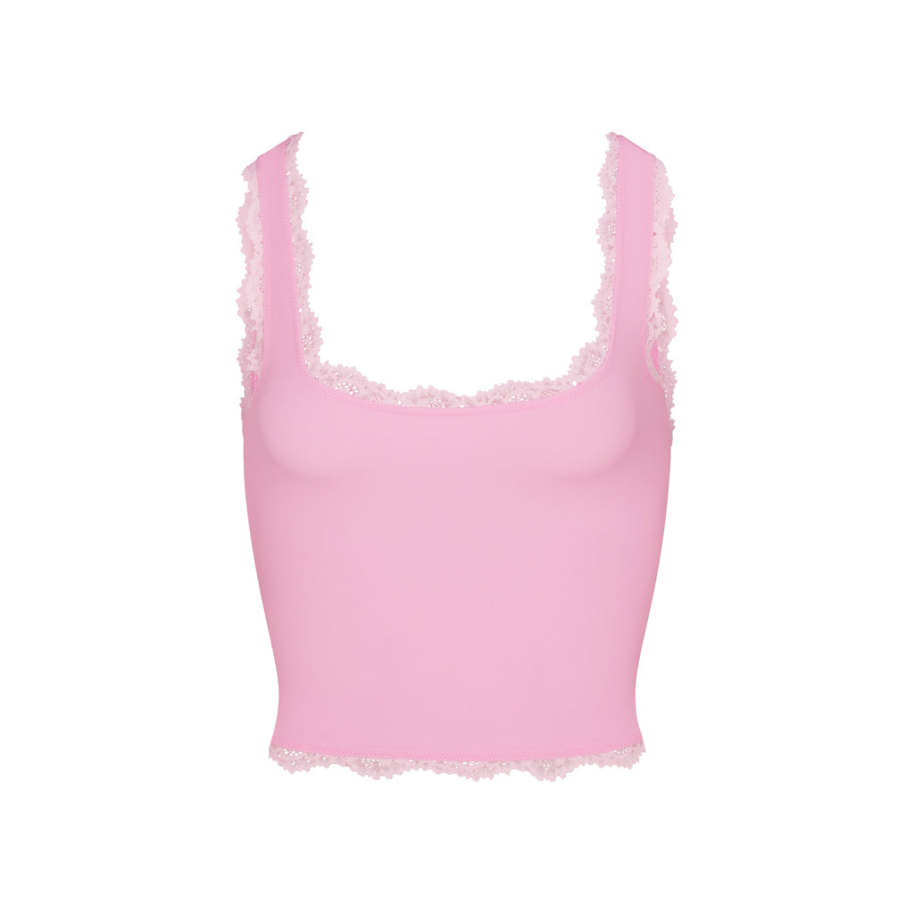 FITS EVERYBODY LACE TANK | BUBBLEGUM TONAL