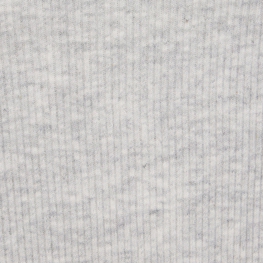 COTTON RIB T-SHIRT | LIGHT HEATHER GREY