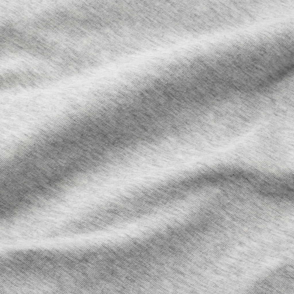 COTTON JERSEY SCOOP NECK T-SHIRT | LIGHT HEATHER GREY