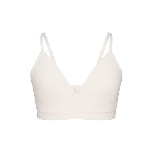 COTTON SEAMLESS JUNIORS TRAINING BRA 2-PACK | MARBLE AND BALLET
