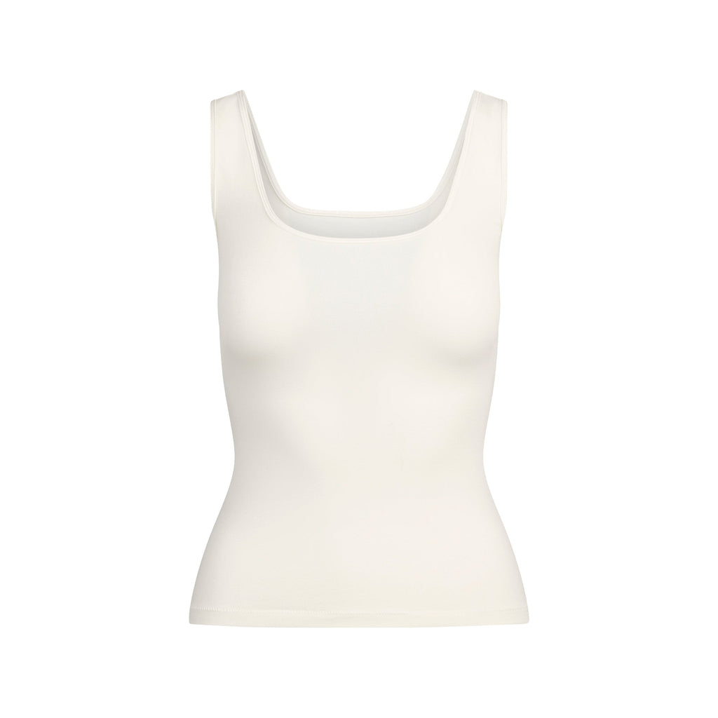 COTTON JERSEY TANK | MARBLE