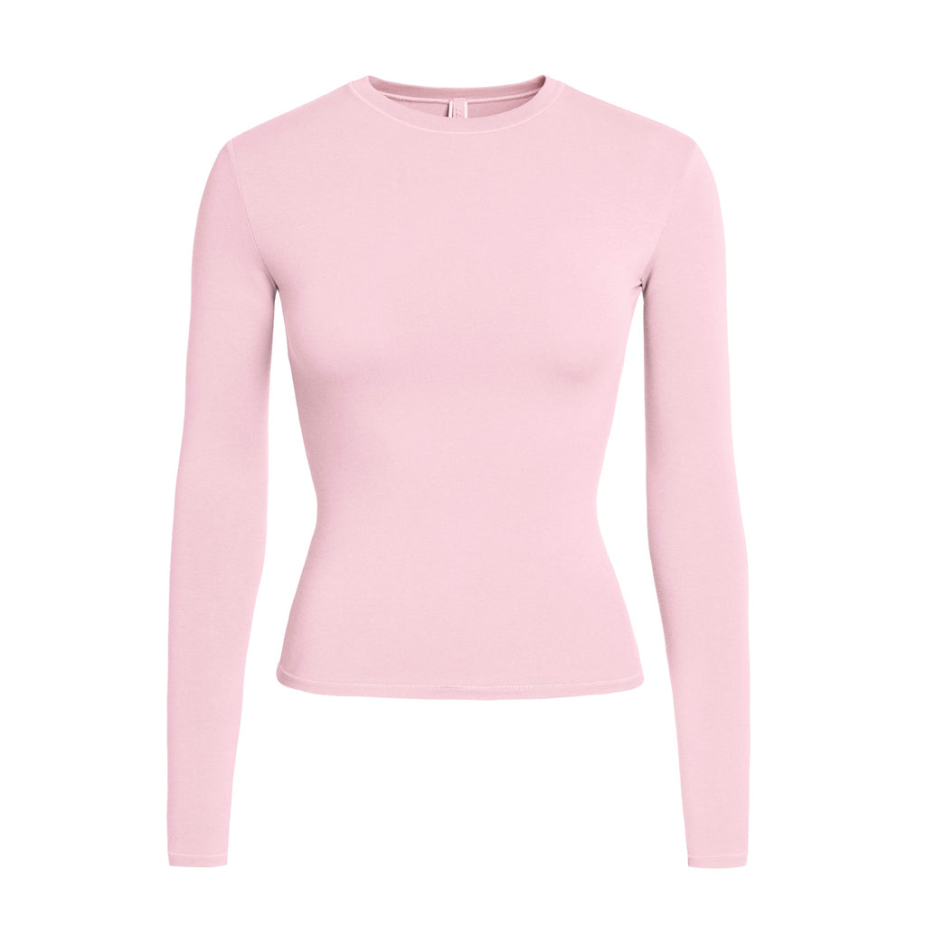 COTTON JERSEY LONG SLEEVE T-SHIRT | HALITE