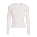 COTTON JERSEY LONG SLEEVE T-SHIRT | MARBLE