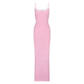 FITS EVERYBODY LACE LONG SLIP DRESS | BUBBLEGUM TONAL