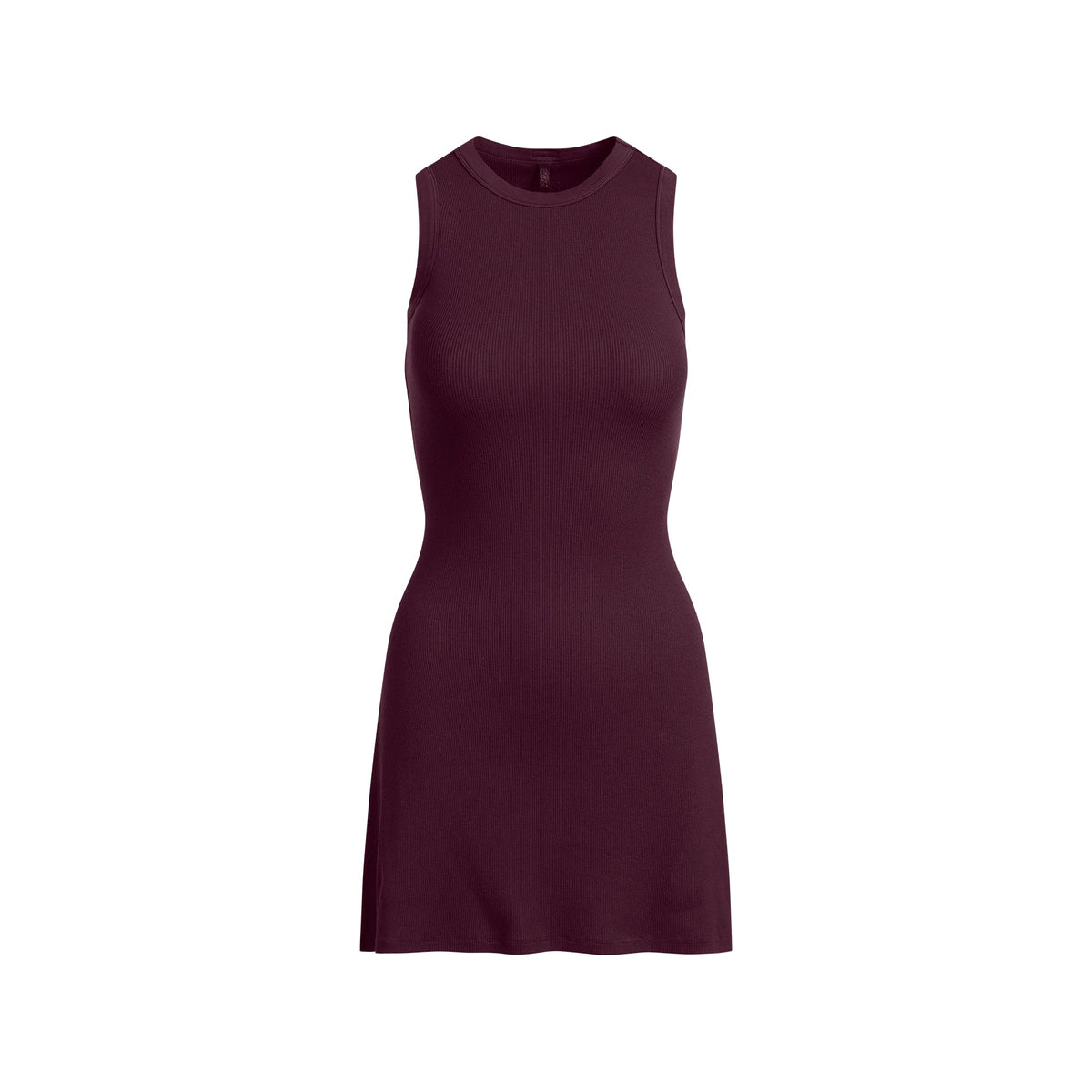 COTTON RIB TANK DRESS | CURRANT