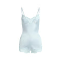 WOVEN SHINE LACE TEDDY | CLOUD