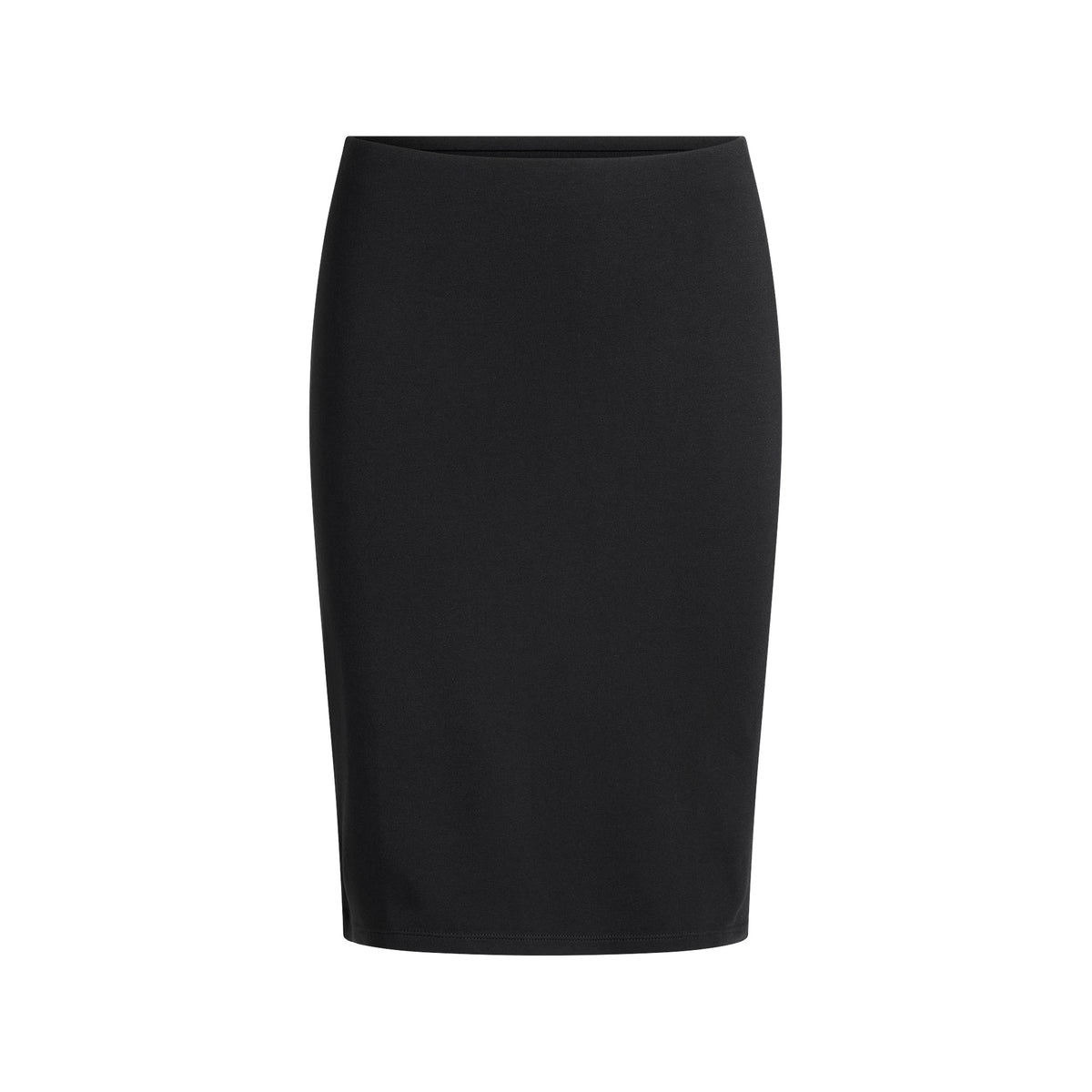 SMOOTH LAYERS MIDI SKIRT | OBSIDIAN