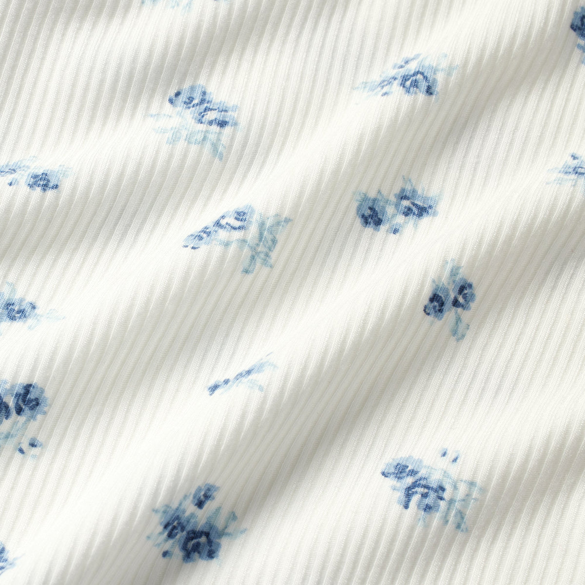 SOFT LOUNGE LACE T-SHIRT | BLUE GARDEN PRINT