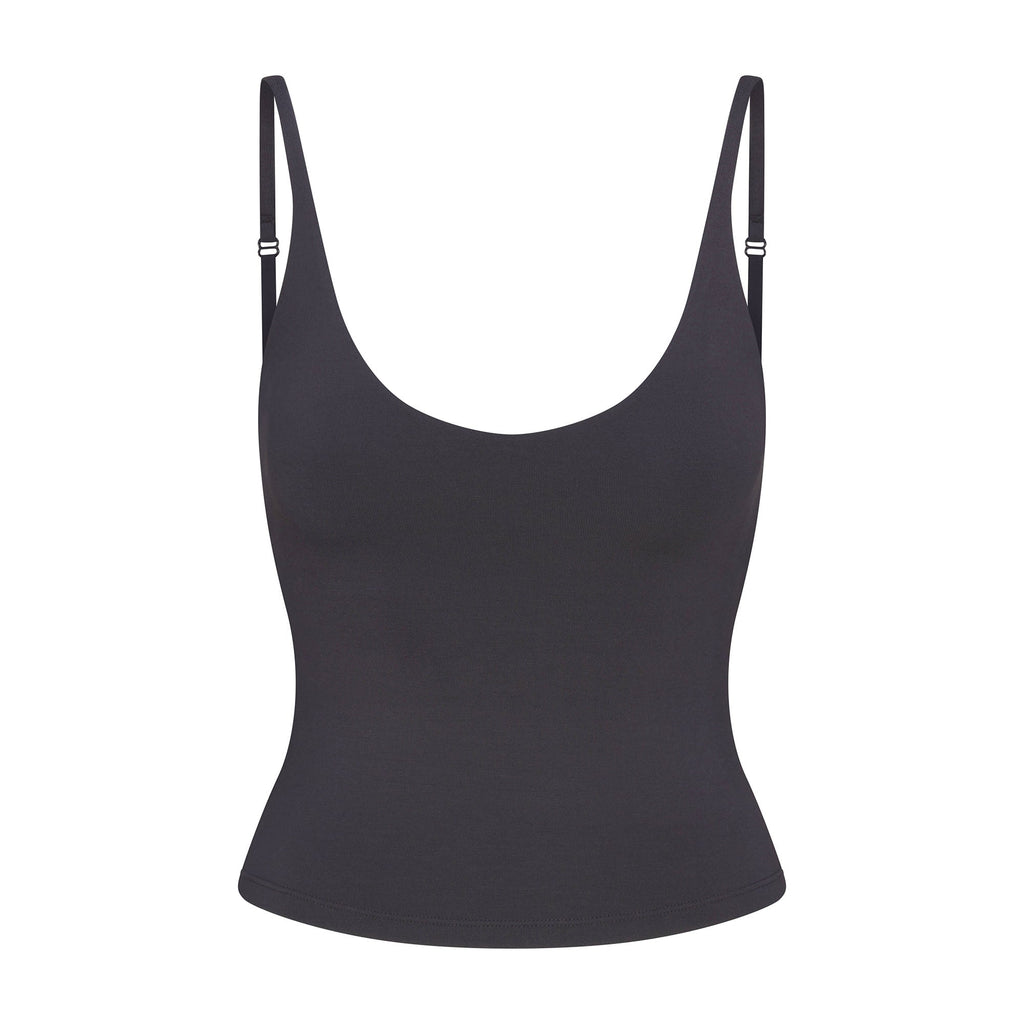 SMOOTH LAYERS SCOOP NECK CAMI | GRAPHITE