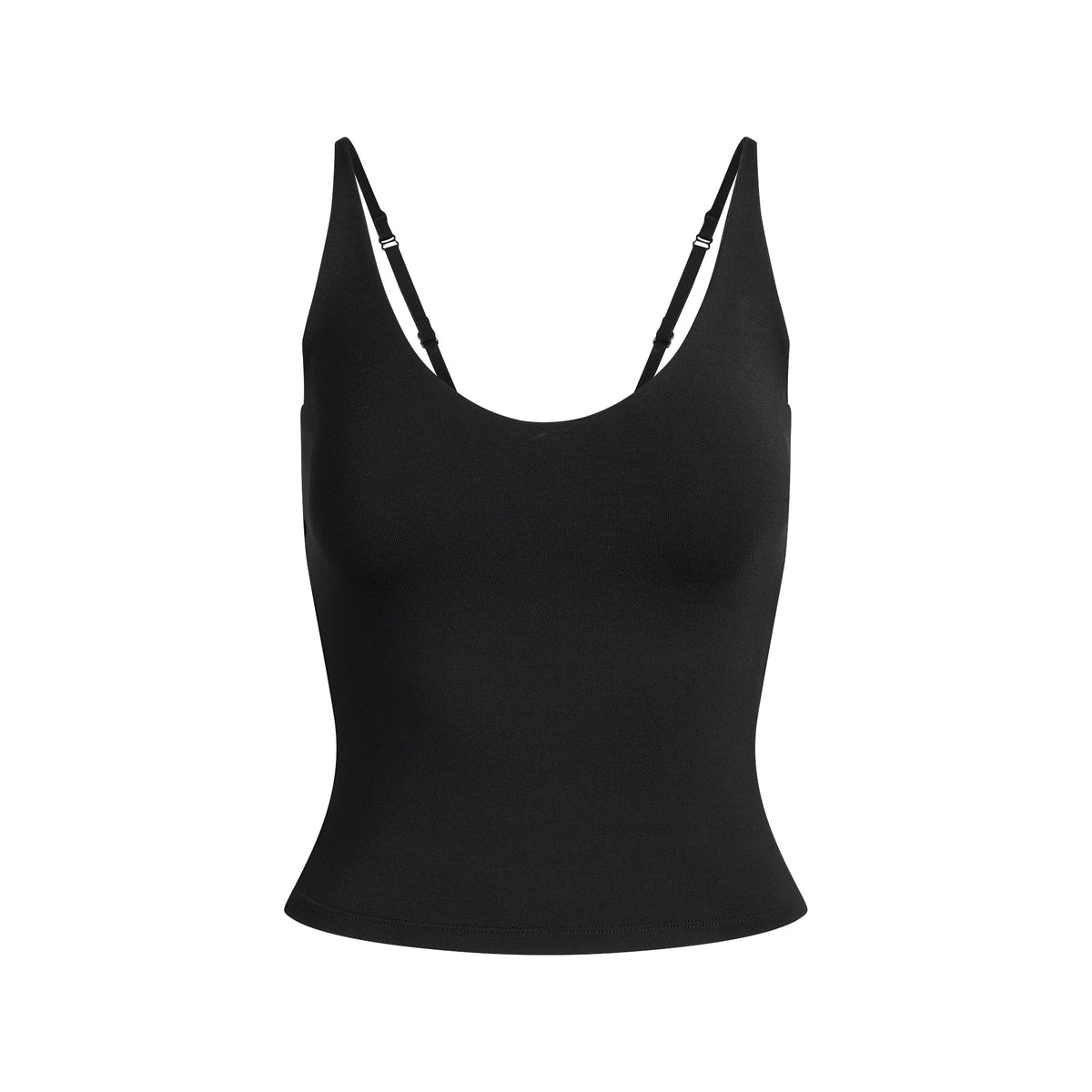 SMOOTH LAYERS SCOOP NECK CAMI | OBSIDIAN