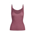 SHEER KNIT PLUNGE TANK | BEET