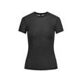 SHEER RIB T-SHIRT | SOOT