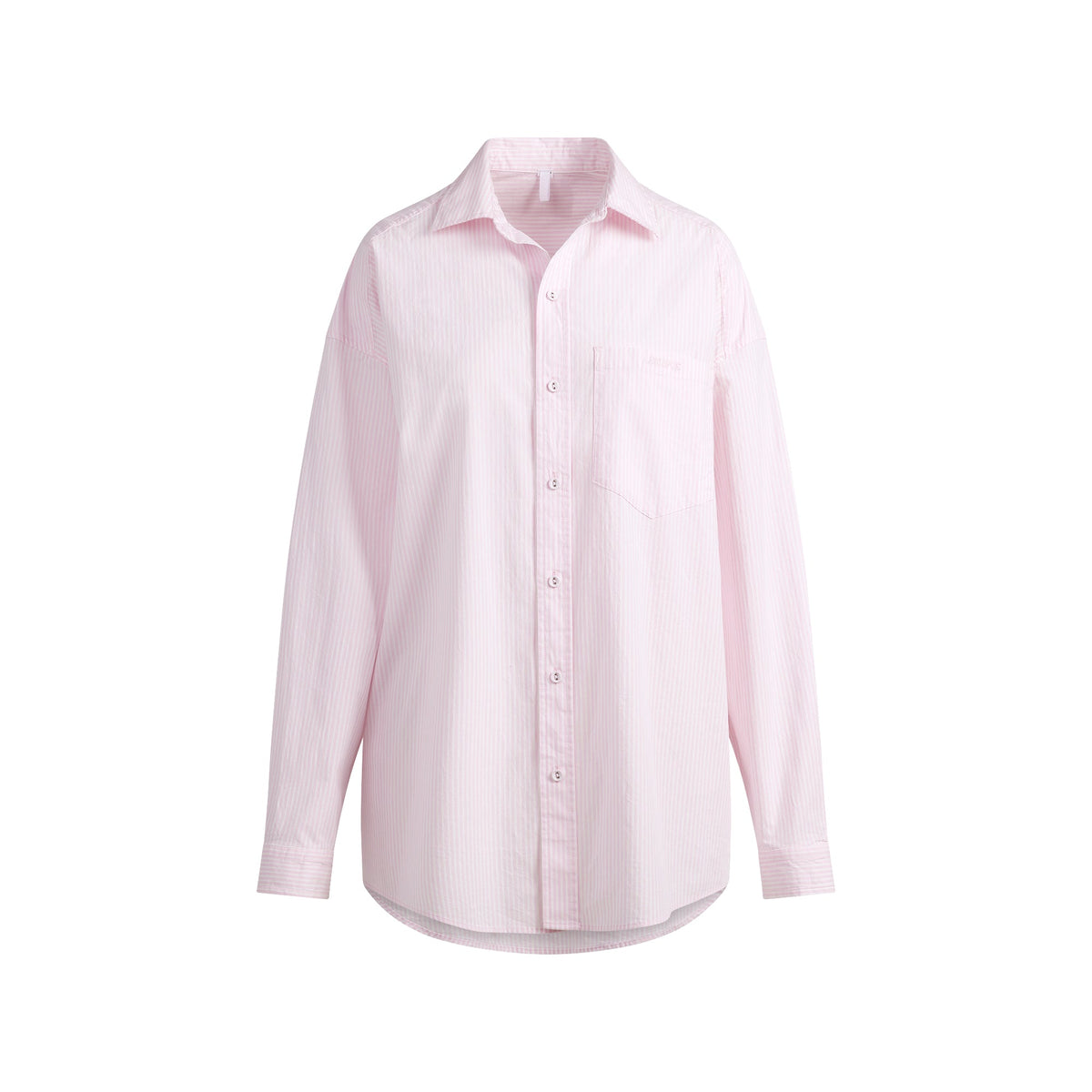 COTTON POPLIN OVERSIZED SLEEP SET | CHERRY BLOSSOM STRIPE