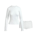 LOGO POINTELLE LONG SLEEVE SET | PACIFIC FLORAL PRINT
