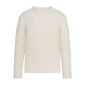 WAFFLE MENS LONG SLEEVE T-SHIRT | ECRU