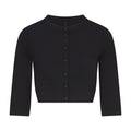 SMOOTH LAYERS CROPPED CARDIGAN | OBSIDIAN